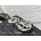 MINI LADY Dior BAG Grained Cannage Calfskin Black Silver-Metal High