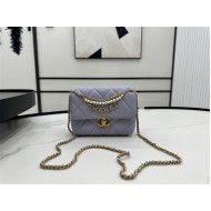 Chanel Mini Flap Bag AS4986 Shiny Lambskin, Imitation Pearls & Gold Metal A