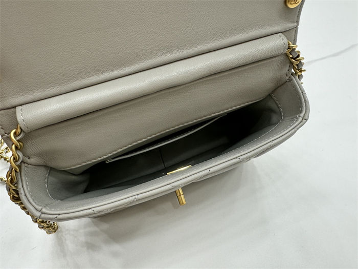 Chanel Mini Flap Bag AS4986 Shiny Lambskin, Imitation Pearls & Gold Metal A