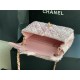 Chanel Mini Classic Flap Bag Tweed Pink High