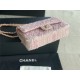 Chanel Medium Classic Flap Bag Tweed Pink High