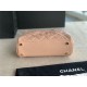 Chanel Mini Bowler Bag Grained Calfskin & Gold-Tone Metal AS3034 Pink High