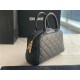 Chanel Mini Bowler Bag Grained Calfskin & Gold-Tone Metal AS3034 Black High