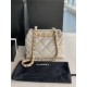 SMALL SHOPPING BAG Lambskin & Gold-Tone Metal AS3502 Grey High