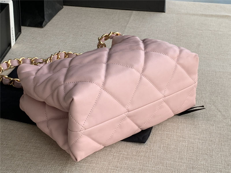 SMALL SHOPPING BAG Lambskin & Gold-Tone Metal AS3502 Pink High