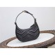 GG Marmont half-moon-shaped mini bag Black 699514 High