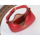 GG Marmont half-moon-shaped mini bag Red 699514 High