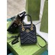 GG Marmont matelassé mini bag 696123 Black High