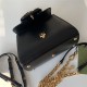 Gucci Horsebit 1955 top handle bag 703848 Leather Black high