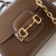 Gucci Horsebit 1955 top handle bag 703848 Leather Brown high