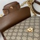 Gucci Horsebit 1955 top handle bag 703848 Leather Brown high