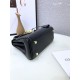 Hermes Kelly Mini Retourne Bag Clemence Leather Black High