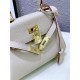 Hermes Kelly Mini Retourne Bag Clemence Leather Pearl High