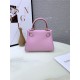 Hermes Kelly Mini Retourne Bag Clemence Leather Pink High