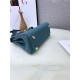 Hermes Kelly Mini Retourne Bag Clemence Leather Denim Blue High