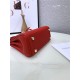 Hermes Kelly Mini Retourne Bag Clemence Leather Red High