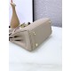 Hermes Kelly Mini Retourne Bag Clemence Leather Tourterelle High