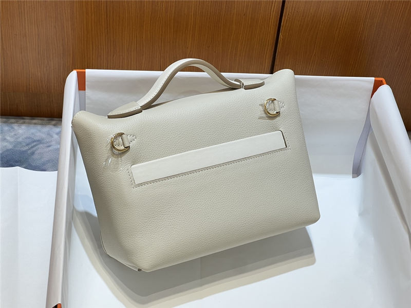 Hermes 2424 Mini Bag EVE Leather WAX White High