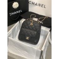 Chanel Backpack Calfskin Gold-Tone Metal A0004 High