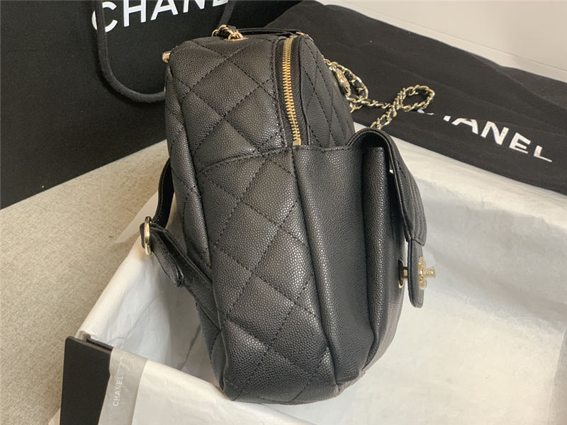 Chanel Backpack Calfskin Gold-Tone Metal A0004 High