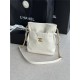 Chanel DRAWSTRING BAG Calfskin & Gold-Tone Metal AS2985 White High