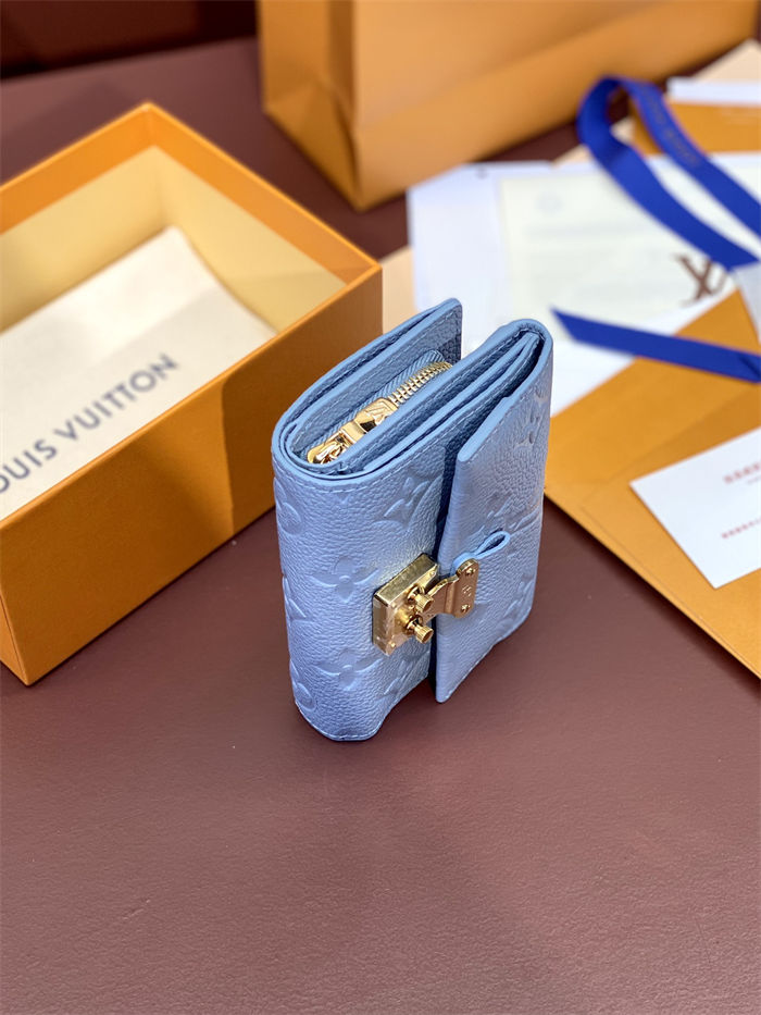 Louis Vuitton Métis Compact Wallet Monogram Empreinte M82927 Blue High