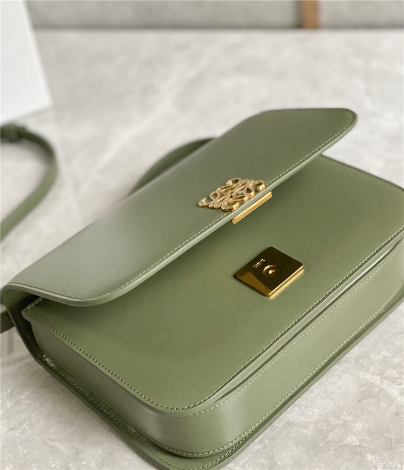 Goya bag in silk calfskin Green High