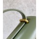 Goya bag in silk calfskin Green High