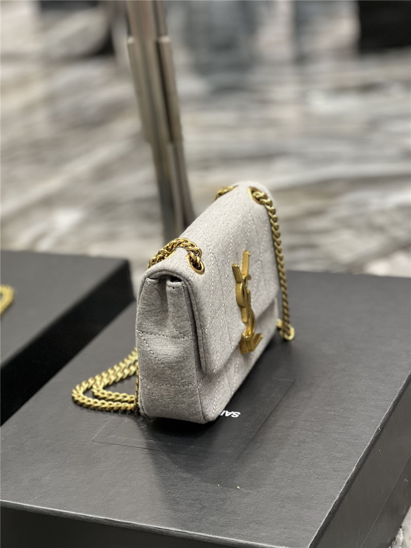 JAMIE MINI CHAIN BAG "CARRÉ RIVE GAUCHE" IN JERSEY High