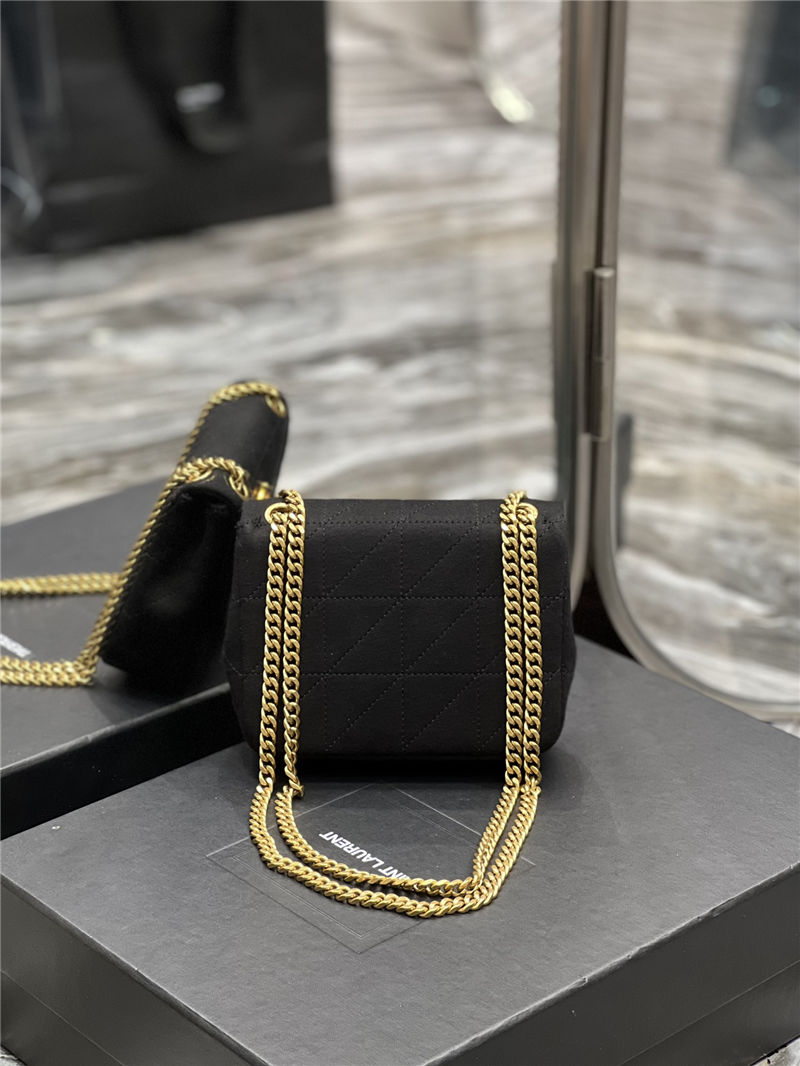 JAMIE MINI CHAIN BAG "CARRÉ RIVE GAUCHE" IN JERSEY High