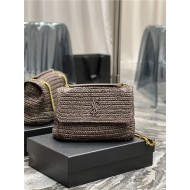 NIKI MEDIUM IN RAFFIA AND LEATHER High