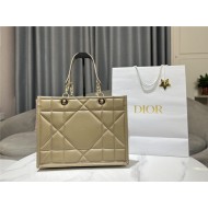 MEDIUM DIOR ESSENTIAL TOTE BAG Archicannage Calfskin High