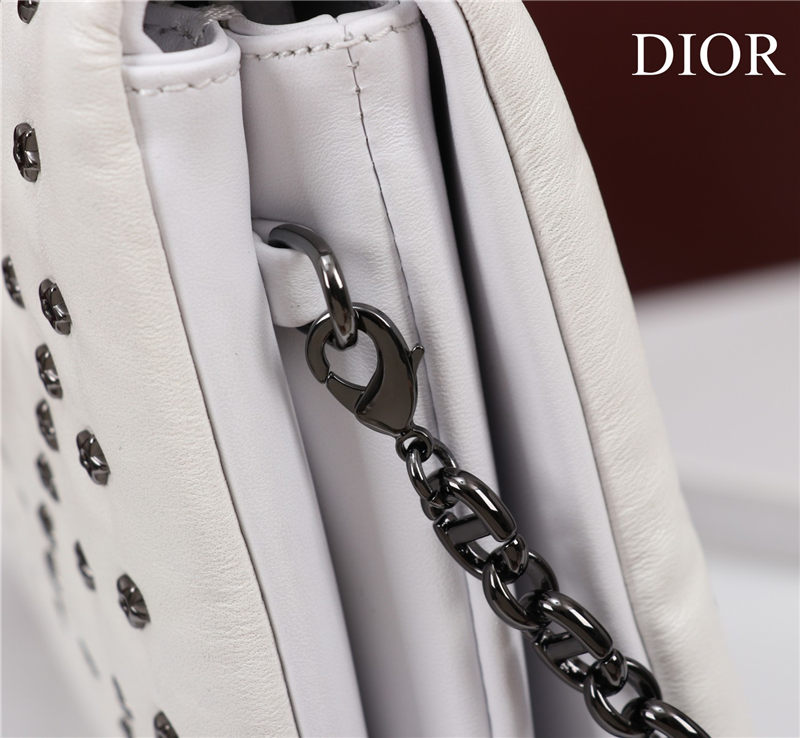 MEDIUM Dior CARO BAG Lucky Star Cannage Lambskin White High