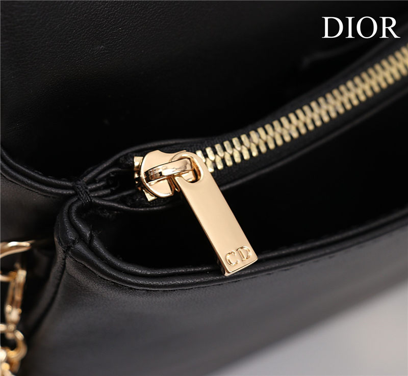 MEDIUM Dior CARO BAG Lucky Star Cannage Lambskin Black High