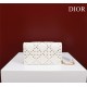 SMALL Dior CARO BAG Lucky Star Cannage Lambskin White High