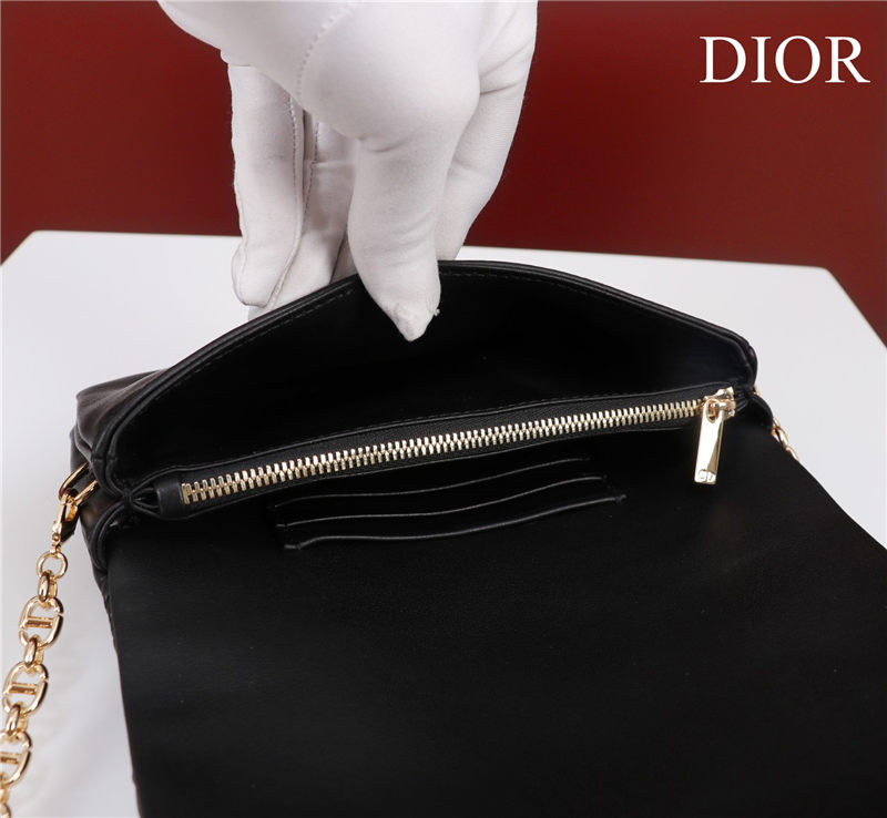 SMALL Dior CARO BAG Lucky Star Cannage Lambskin Black High