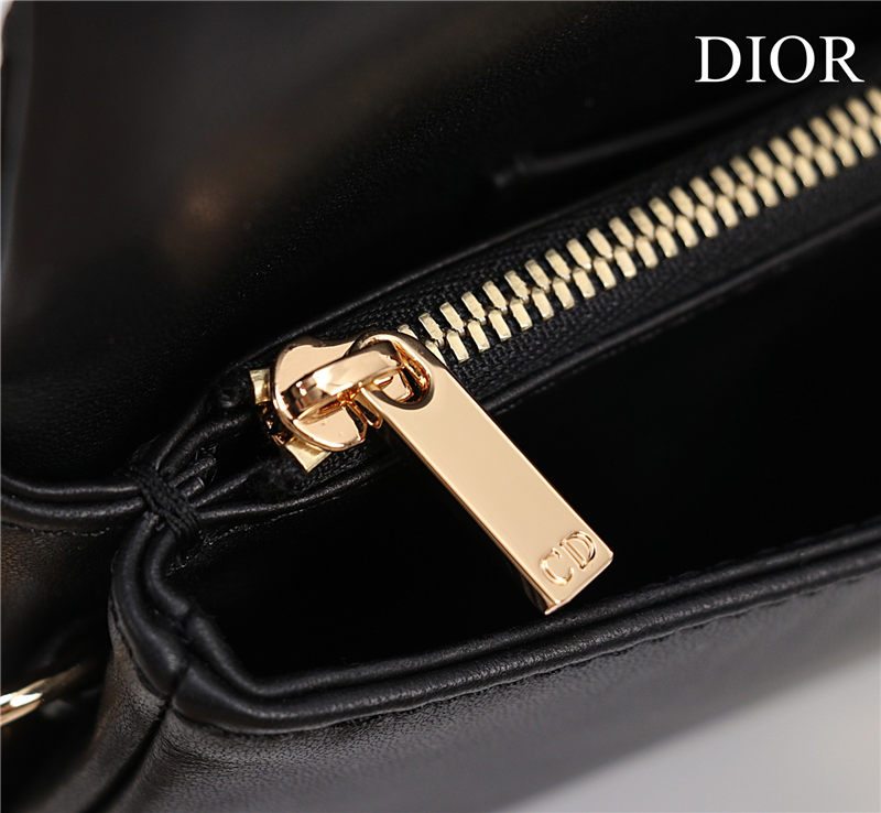 SMALL Dior CARO BAG Lucky Star Cannage Lambskin Black High