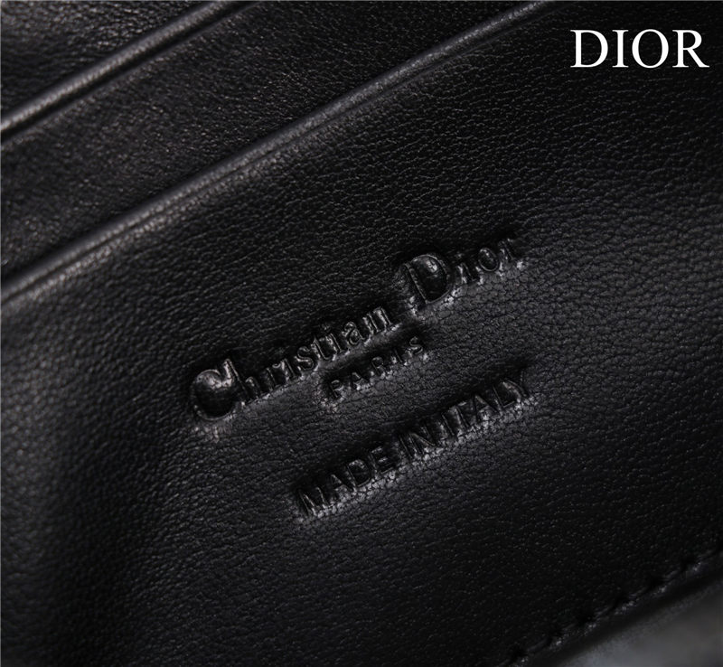 SMALL Dior CARO BAG Lucky Star Cannage Lambskin Black High