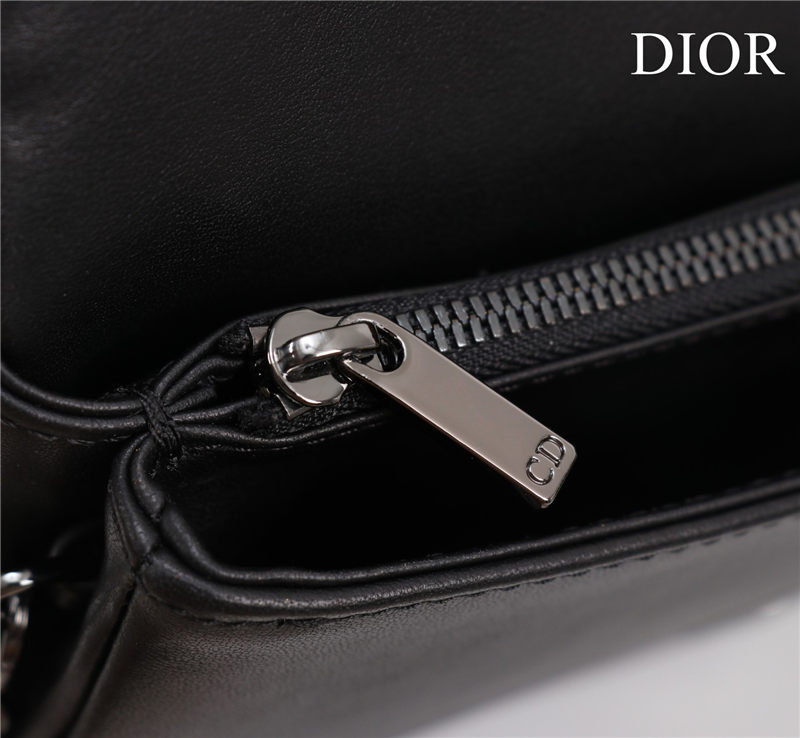 SMALL Dior CARO BAG Lucky Star Cannage Lambskin Black High