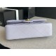 Small CLASSIC HANDBAG Grained Calfskin Gold Metal Lilac A