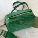 GG Matelassé leather small bag 702234 Green High