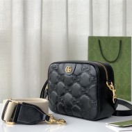 GG Matelassé leather small bag 702234 Black High