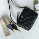 GG Matelassé leather small bag 702234 Black High