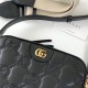 GG Matelassé leather small bag 702234 Black High