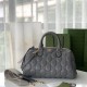 GG Matelassé leather medium bag 702242 Grey High