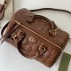 GG Matelassé leather medium bag 702242 Brown High