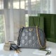 GG Matelassé leather small bag 702229 Grey High