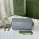 GG Matelassé leather mini bag 702251 Grey High