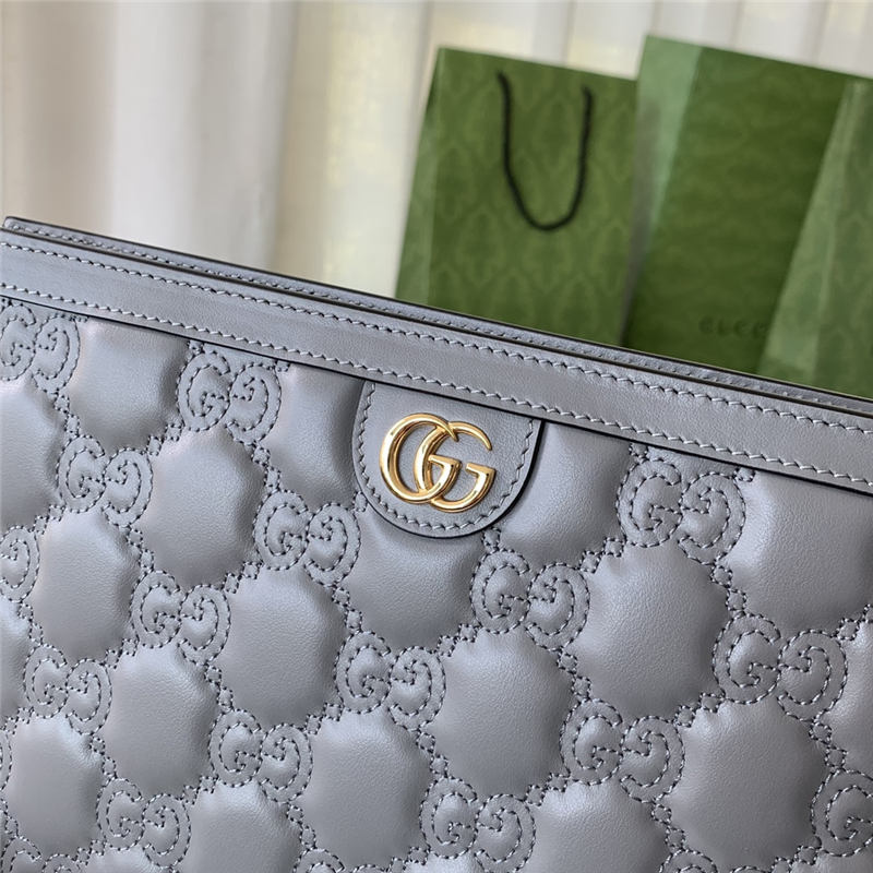 GG Matelassé pouch 723780 Grey High