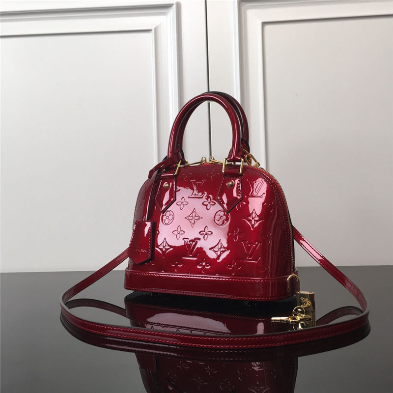 Louis Vuitton Alma BB Bag M91606 Red-Dk High